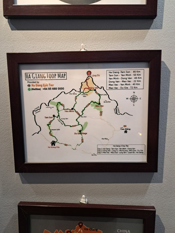 Mappa dell'Ha Giang Loop