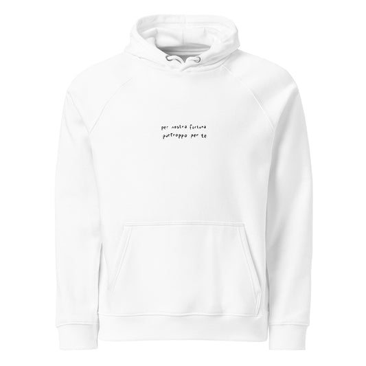 Per Nostra Fortuna felpa - Bianco - front
